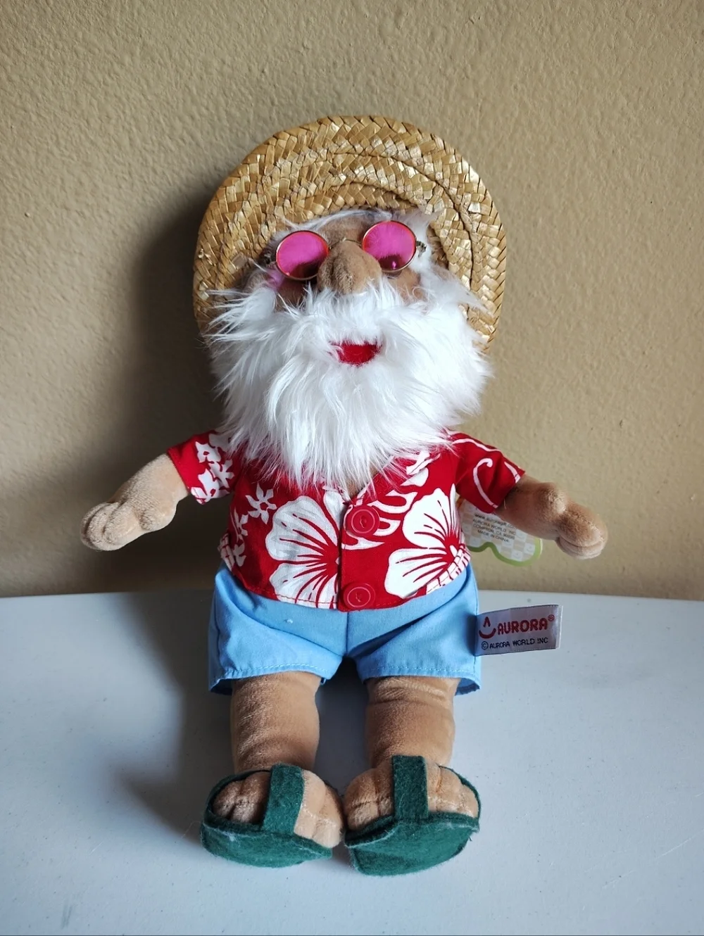 Aurora NWT Summer Vacation Beach Bum Suntan Santa Plush 15